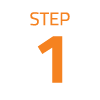 orange step 1 text