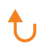 orange uturn arrow