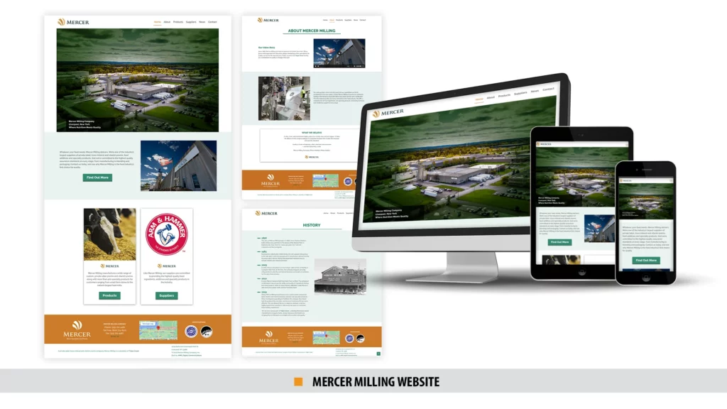 Mercer Milling Website Collage Graphic