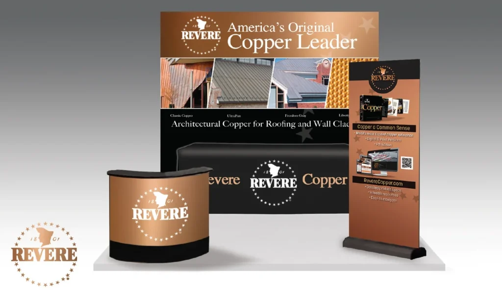 Revere Copper Trade show booth