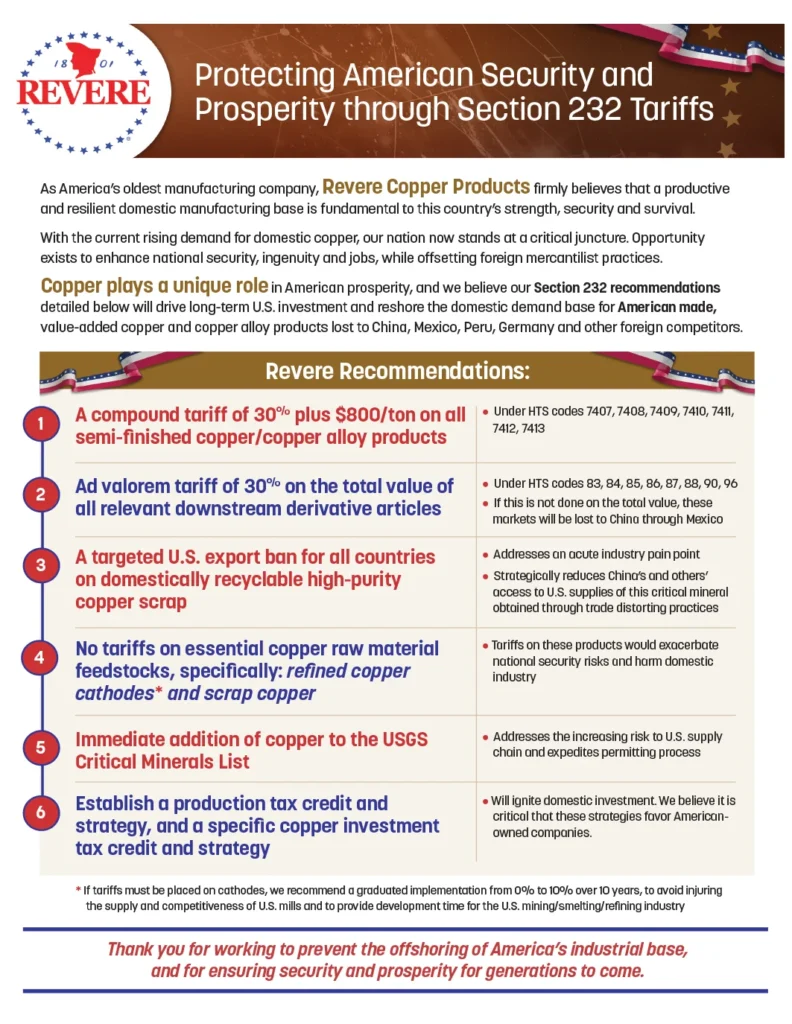 Revere Copper DC Flyer Graphic