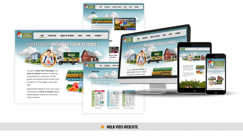 Milkvids website graphic