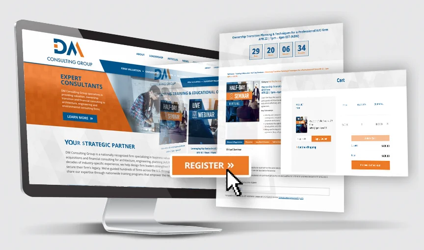DM Consulting Group Website Graphic